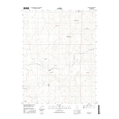 2017 Map of Dry Mesa, 2017 Print