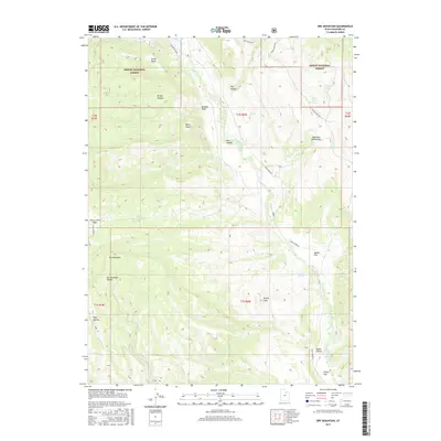2017 Map of Dry Mountain, 2017 Print