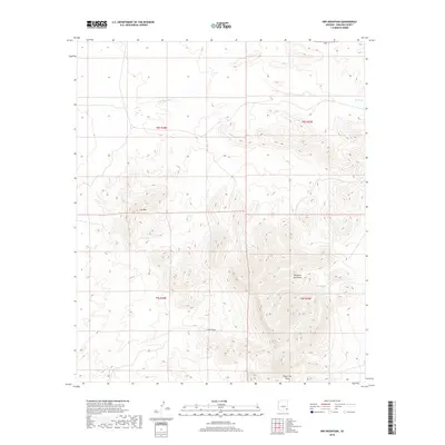 2018 Map of Dry Mountain, 2018 Print