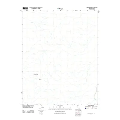 2012 Map of Dry Mountain, 2012 Print