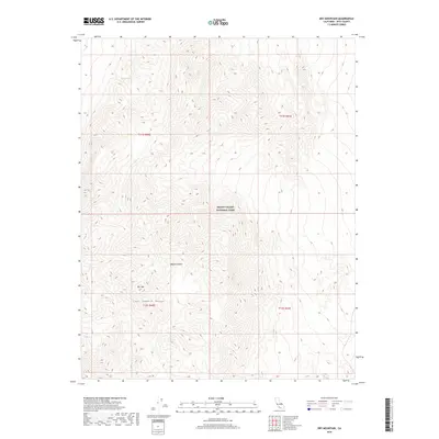 2018 Map of Dry Mountain, 2018 Print