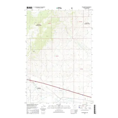 2017 Map of Dry Mountain, 2017 Print