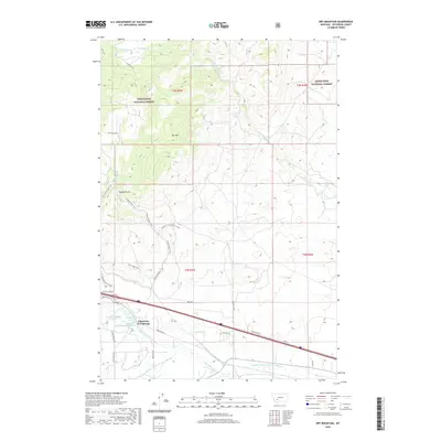 2020 Map of Dry Mountain, 2020 Print