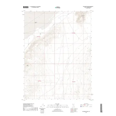 2018 Map of Dry Mountain NW, 2018 Print