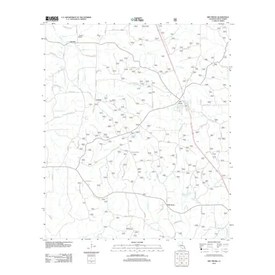 2012 Map of Dry Prong, 2012 Print