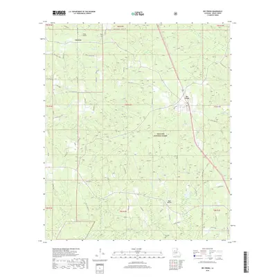 2018 Map of Dry Prong, 2018 Print