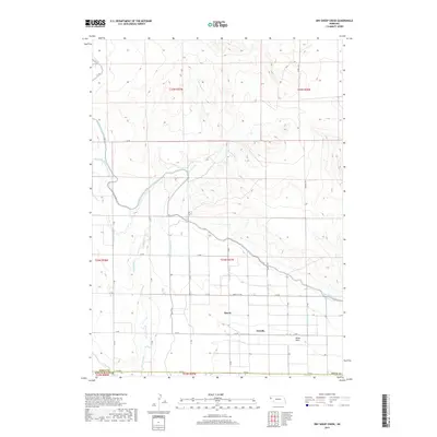 2017 Map of Dry Sheep Creek, 2017 Print