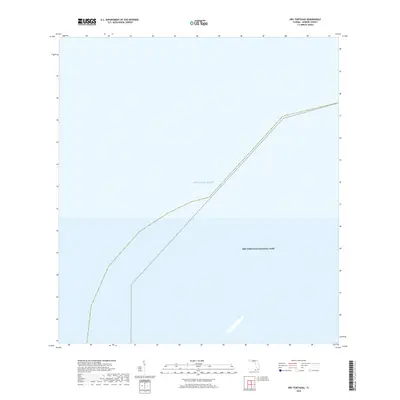 2018 Map of Dry Tortugas, 2018 Print
