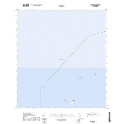 2024 Map of Dry Tortugas, 2024 Print