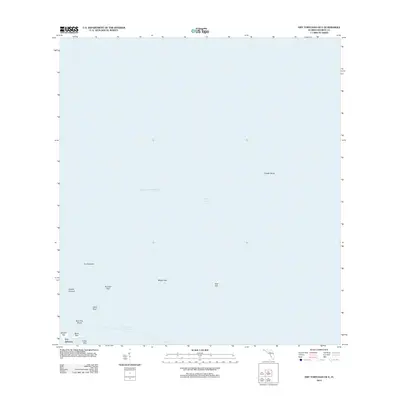 2012 Map of Dry Tortugas OE E, 2012 Print