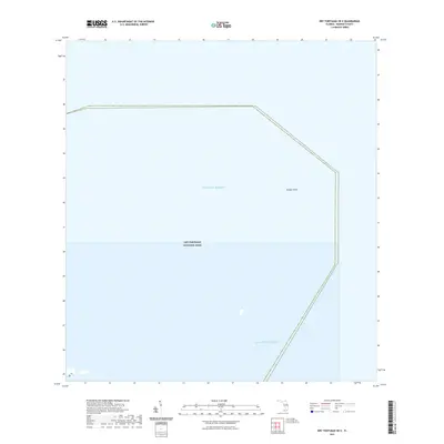 2021 Map of Dry Tortugas OE E, 2021 Print