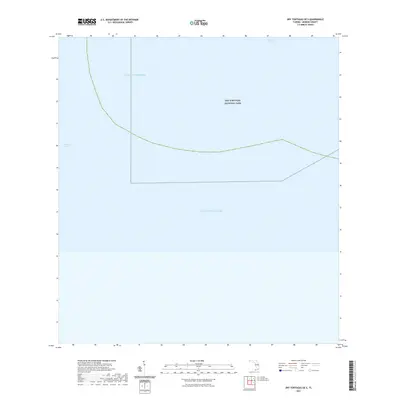2021 Map of Dry Tortugas OE S, 2021 Print