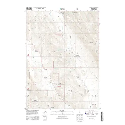 2013 Map of Dry Valley, 2013 Print