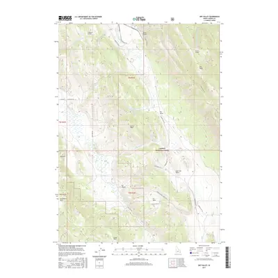 2017 Map of Dry Valley, 2017 Print
