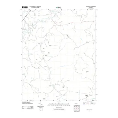 2010 Map of Dry Valley, 2010 Print
