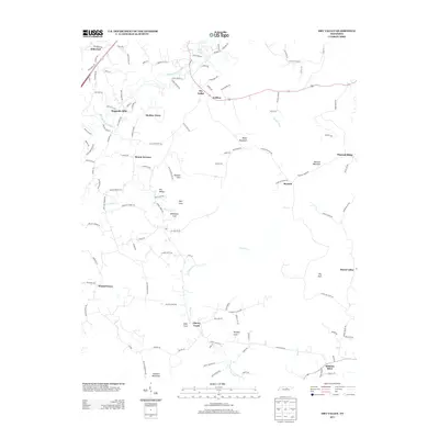 2013 Map of Dry Valley, 2013 Print