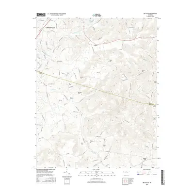 2016 Map of Dry Valley, 2016 Print