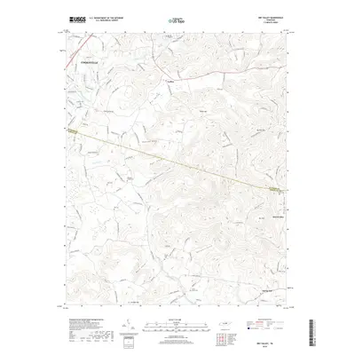 2019 Map of Dry Valley, 2019 Print