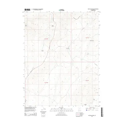 2014 Map of Dry Willow Peak, 2014 Print