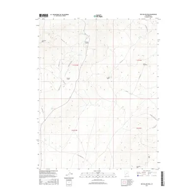 2017 Map of Dry Willow Peak, 2017 Print