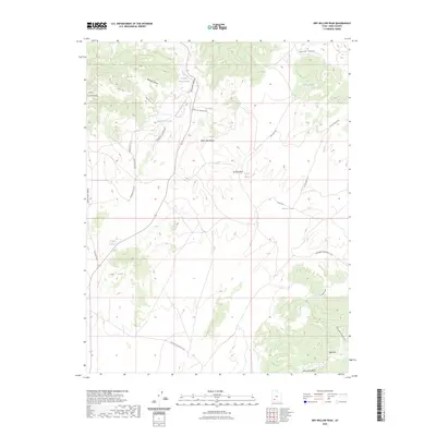 2023 Map of Dry Willow Peak, 2023 Print