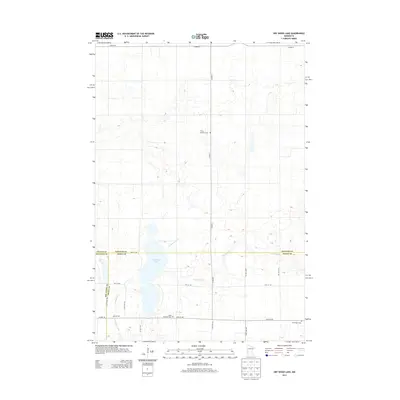 2013 Map of Dry Wood Lake, 2013 Print