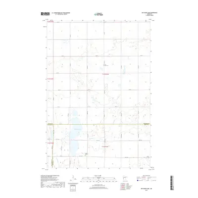 2019 Map of Dry Wood Lake, 2019 Print