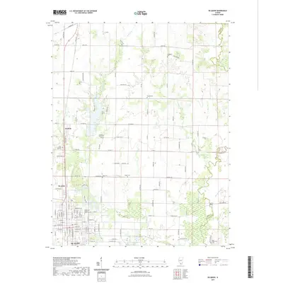 2021 Map of Du Quoin, 2021 Print
