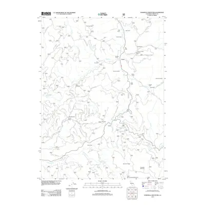 2012 Map of Dubakella Mountain, 2012 Print