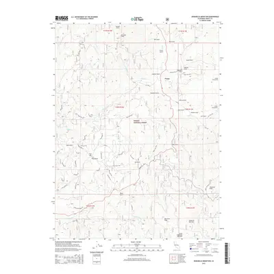 2015 Map of Dubakella Mountain, 2015 Print