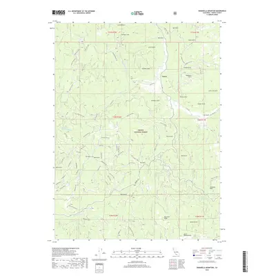 2018 Map of Dubakella Mountain, 2018 Print