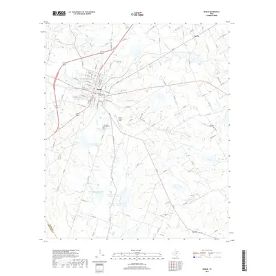 2019 Map of Dublin, 2019 Print
