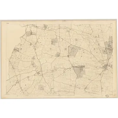 1837 Map of Dublin - Sheet 11, 1843 Print