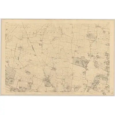 1837 Map of Dublin - Sheet 14, 1843 Print