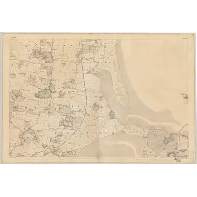 1837 Map of Dublin - Sheet 15, 1843 Print