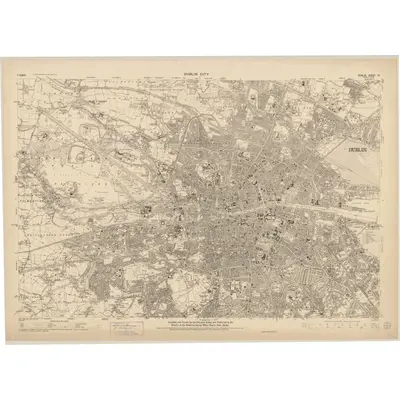 1936 Map of Dublin - Sheet 18, 1954 Print