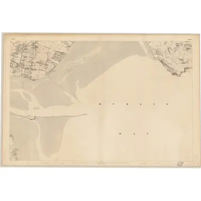 1837 Map of Dublin - Sheet 19, 1843 Print