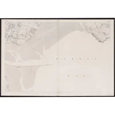 1837 Map of Dublin - Sheet 19, 1863 Print