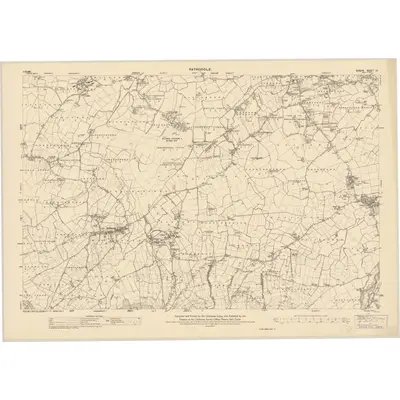 1937 Map of Dublin - Sheet 21, 1958 Print