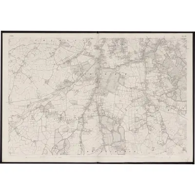 1837 Map of Dublin - Sheet 22, 1863 Print