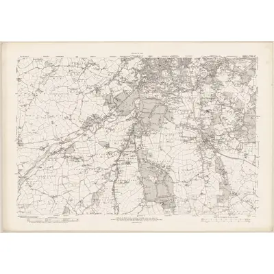 1909 Map of Dublin - Sheet 22, 1912 Print