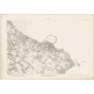 1909 Map of Dublin - Sheet 23, 1912 Print