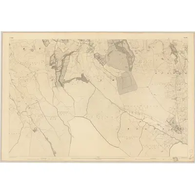 1837 Map of Dublin - Sheet 25, 1843 Print