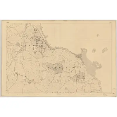 1837 Map of Dublin - Sheet 5 [with inset], 1843 Print