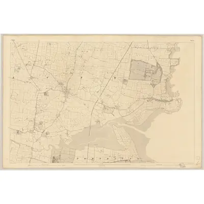 1836 Map of Dublin - Sheet 8, 1843 Print