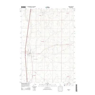 2013 Map of Dubois, 2013 Print