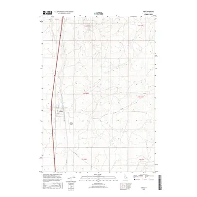 2017 Map of Dubois, 2017 Print