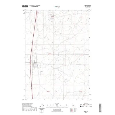 2020 Map of Dubois, 2020 Print