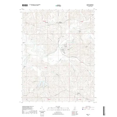 2019 Map of Dubois, 2019 Print