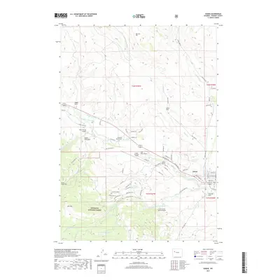 2017 Map of Dubois, 2017 Print